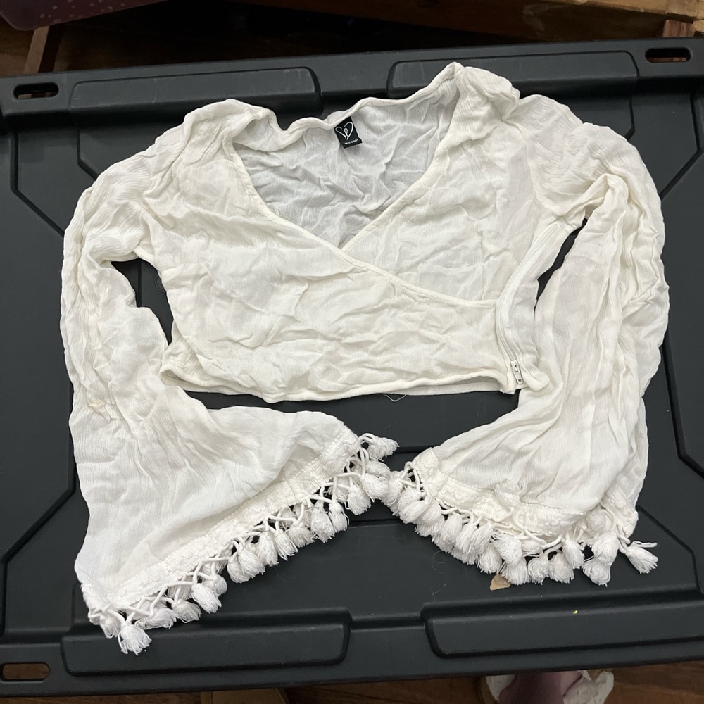 BoHo style Windsor crop top size small